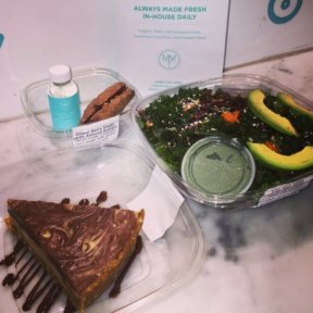 Gluten-free salad and dessert from Magic Mix Juicery
